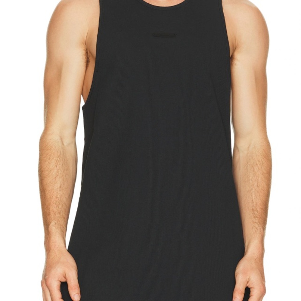 Fear of God Essentials Black Sleeveless Tank